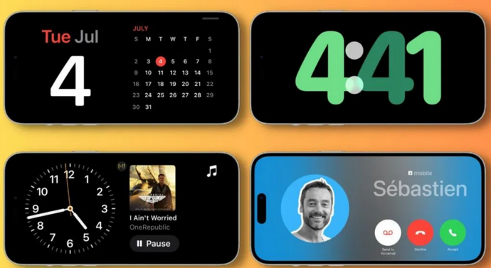 尖扎苹果手机维修分享iOS17横屏充电待机显示有什么好处 